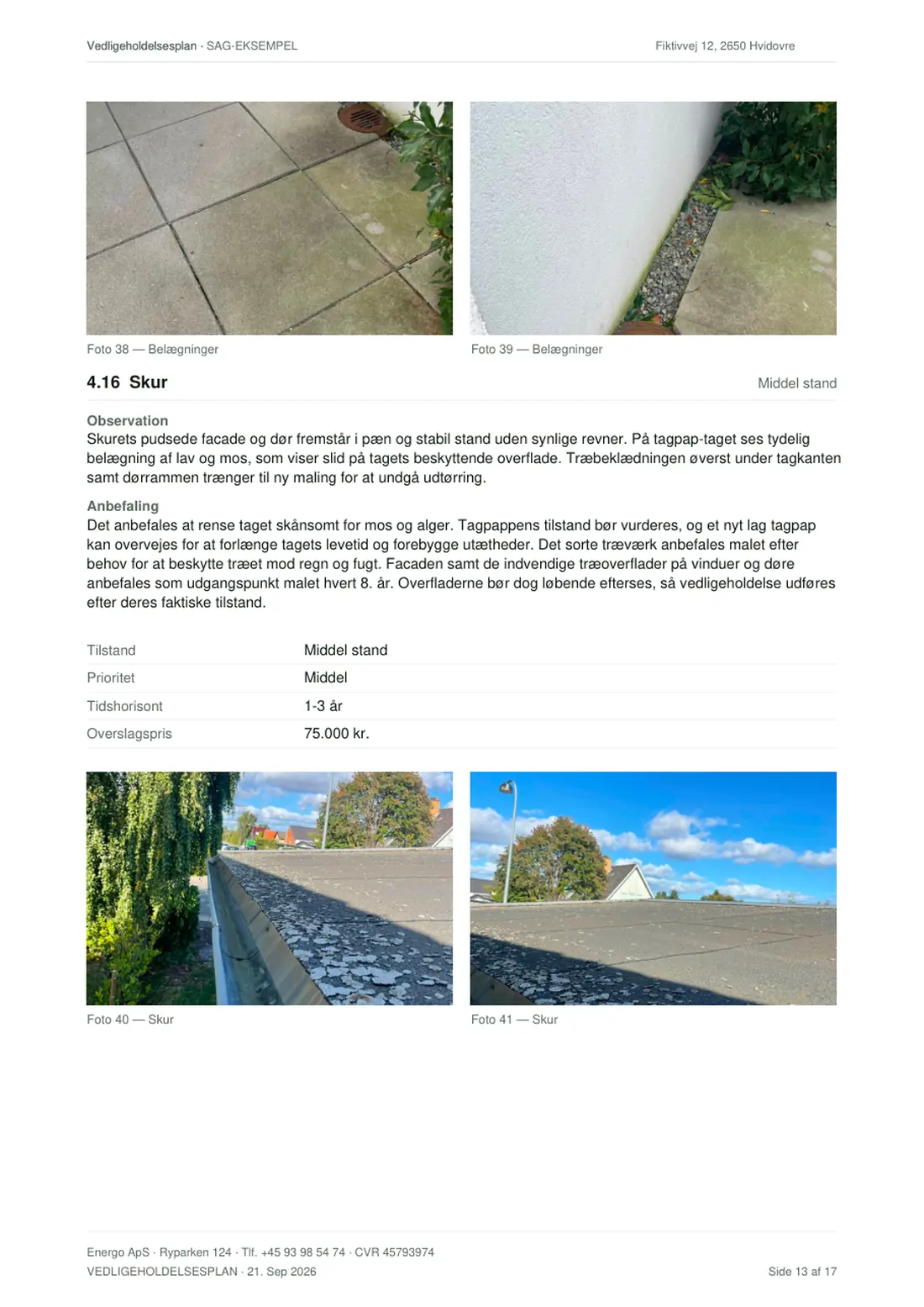 Eksempel på vedligeholdelsesplan, side 14 af 18